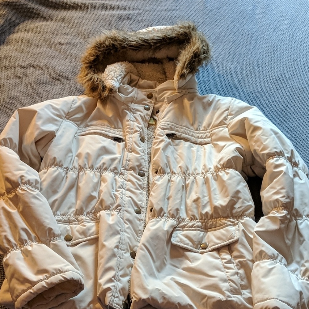 Cream winter coat